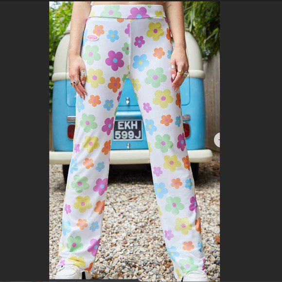 Easy Tiger Groovy Babe Floral Mesh Trousers - Picture 2 of 2
